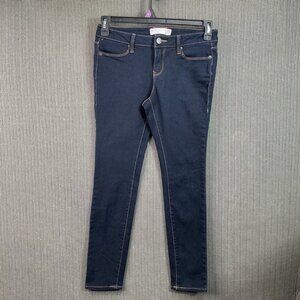 No Boundaries Womens Size 9 Blue Skinny Jeans Mid Rise Dark Wash